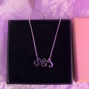 Silver S & J Necklace from mynamenecklace.com